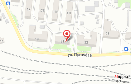 Продуктовый магазин на ул. Пугачёва, 21 на карте