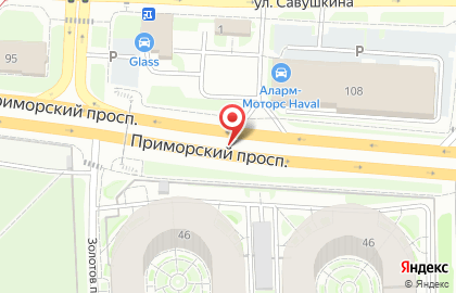 Гурман на Приморском проспекте на карте