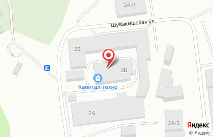 Амега на Шувакишской улице на карте