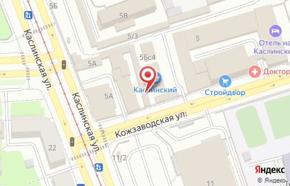 Магазин кондитерских изделий на Каслинской улице на карте