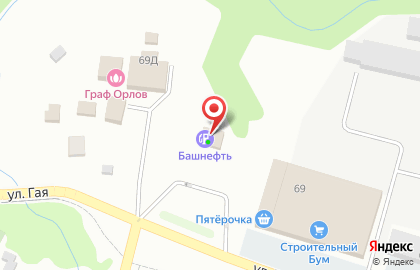 Башнефть в Оренбурге на карте
