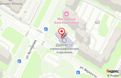 Детская школа искусств №12 в Калининском районе на карте