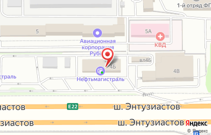 Кафе-кулинария Гурманика на шоссе Энтузиастов на карте