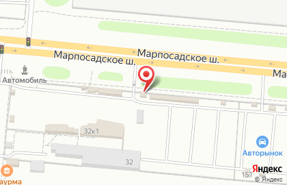 Магазин мототехники Алексей Мото 21 на Марпосадском шоссе на карте