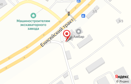 Енисей в Советском районе на карте