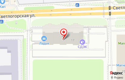 Магазин Красное & Белое на Светлогорской улице на карте