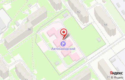 Детский психоневрологический санаторий для лечения ДЦП Автозаводский на Автозаводской на карте