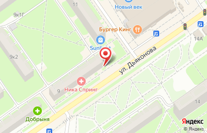 Агентство недвижимости Дворец в Автозаводском районе на карте