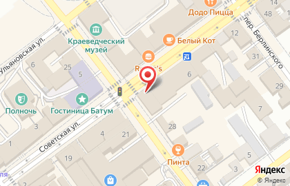 Магазин ВСЁ для ШИТЬЯ на Советской улице на карте