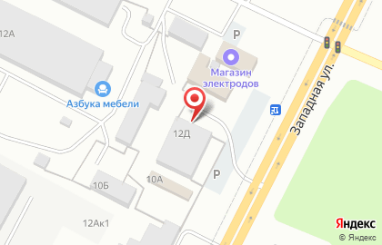 Торговая компания МеталлоСервисный Центр на Западной улице на карте