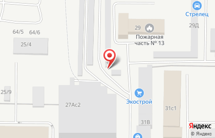 Гаражный кооператив №32 в Комсомольском районе на карте