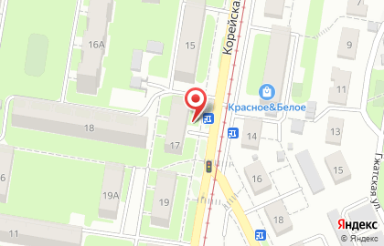 Магазин Бристоль на Корейской улице на карте