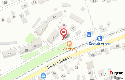 Продовольственный магазин на Шоссейной улице на карте