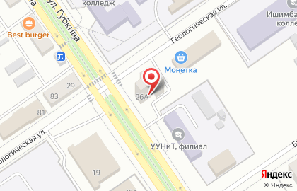 Участковый пункт полиции Отдел МВД России по Ишимбайскому району на улице Губкина в Ишимбае на карте