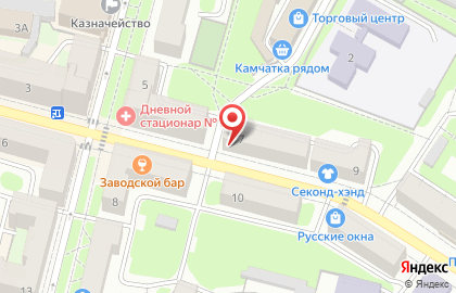 Продовольственный магазин Ермак на улице Тухачевского на карте