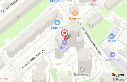 Норман на Спартаковской улице на карте