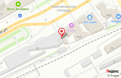 Шиномонтажная мастерская на Комсомольской, 40а ст1 на карте