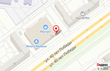 Супермаркет Магнит у дома в Автозаводском районе на карте