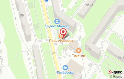 Кафе ПиццаФабрика на улице Рыленкова на карте