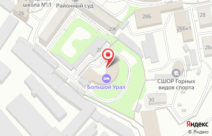 Эконом-отель Большой Урал в Екатеринбурге на карте