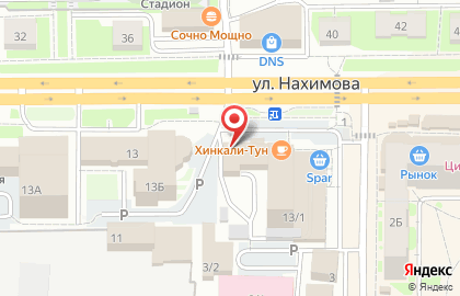 Совкомбанк на улице Нахимова на карте