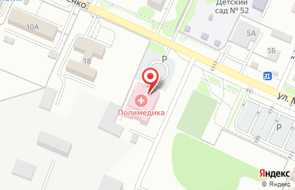 Клиника Полимедика на улице Макаренко на карте