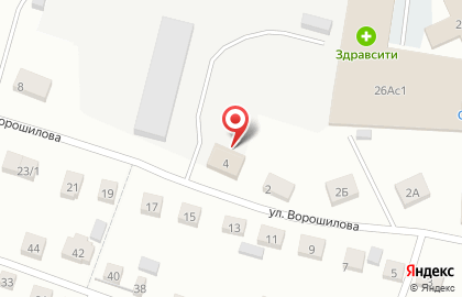 Продуктовый магазин Союз на улице Ворошилова на карте
