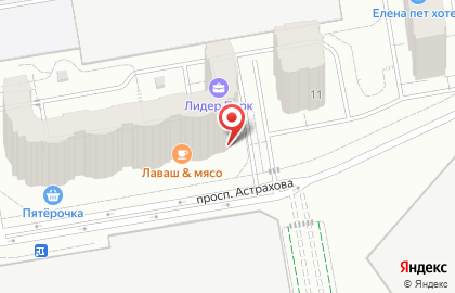 Супермаркет Пятёрочка в Москве на карте