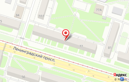Агентство недвижимости Компаньон на Ленинградском проспекте на карте