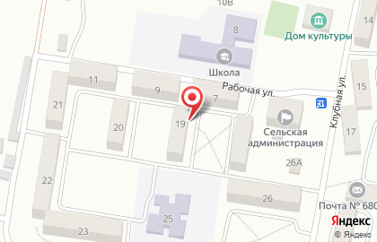 Продовольственный магазин Олевин на Рабочей улице на карте