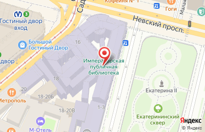 Российская Национальная Библиотека на карте