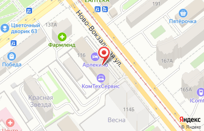Суши-бар Мега Суши на Ново-Вокзальной улице на карте