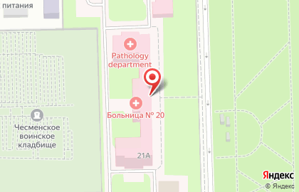 Городская больница №20 в Московском районе на карте