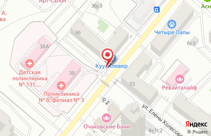 Киоск овощей и фруктов на Большой Очаковской улице на карте