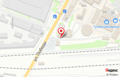 Магазин Ю Маркет на улице Победы на карте