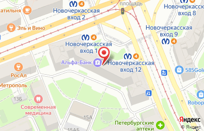 ОАО Банк ОТКРЫТИЕ на Заневском проспекте на карте