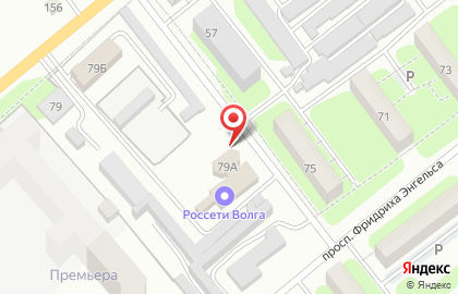 Филиал ПАО Россети Волга - Саратовские РС Центральное производственное отделение Саратовские РС на Полиграфической улице в Энгельсе на карте