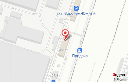 Воронеж-Придача на карте