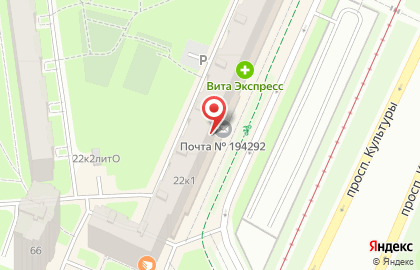 Почта Банк в Санкт-Петербурге на карте