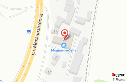Мебельный магазин Модная мебель на улице Механизаторов на карте