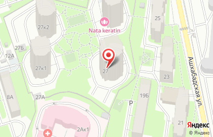 Стройдом на Ашхабадской улице на карте