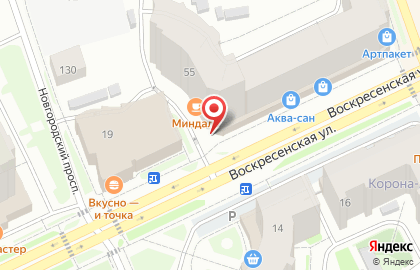 Торговый центр Триумф на Воскресенской улице на карте