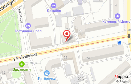 Эколавка в Железнодорожном районе на карте