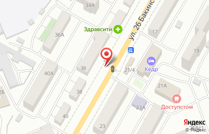 ААС-124 на улице 26 Бакинских Комиссаров на карте