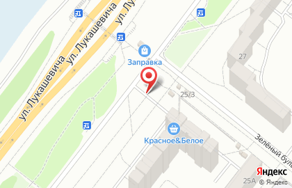 Киоск фастфудной продукции, Кировский округ на улице Лукашевича на карте