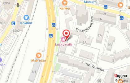 Студия Lucky Nails Studio в Центральном районе на карте