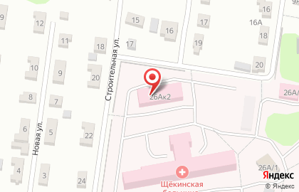 Первомайская городская больница, ГУ на Комсомольской на карте