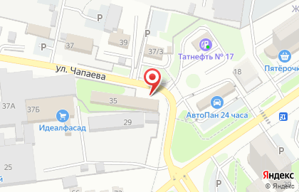 Северная пальмира на улице Чапаева на карте