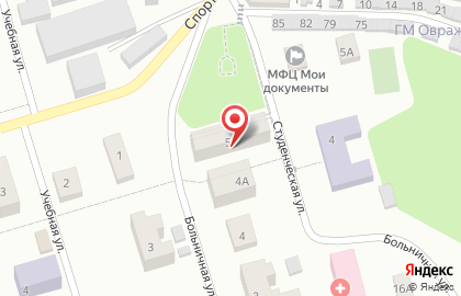 Многофункциональный центр Мои документы на Больничной улице на карте