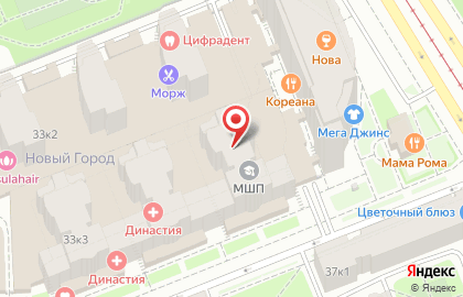 Школа программистов МШП на Новочеркасском на карте